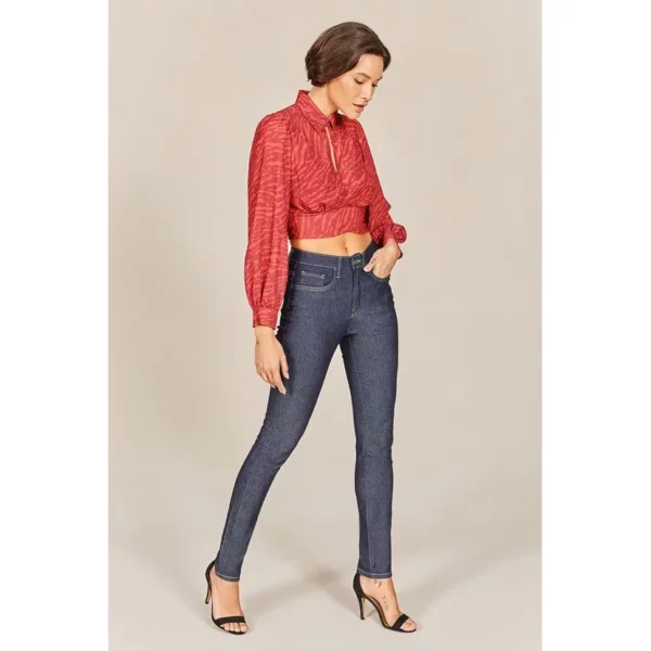 CALÇA JEANS SKINNY FEMININA ACOSTAMENTO