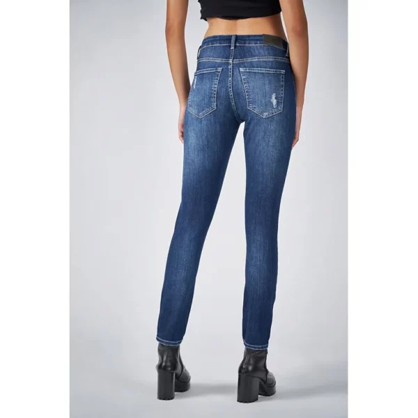 CALÇA JEANS SKINNY PUÍDA FEMININA