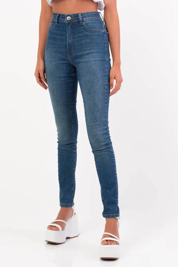 Calça skinny martina jeans com cintura alta